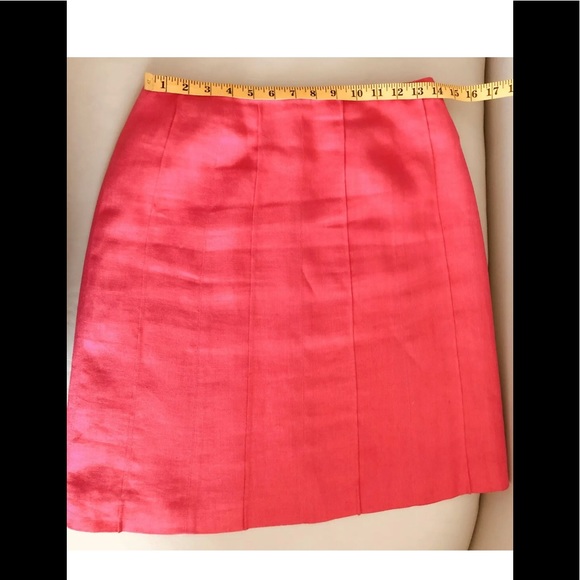 Talbots Irish Linen Skirt  Sz Petite 6🌷fuchsia - Picture 5 of 8